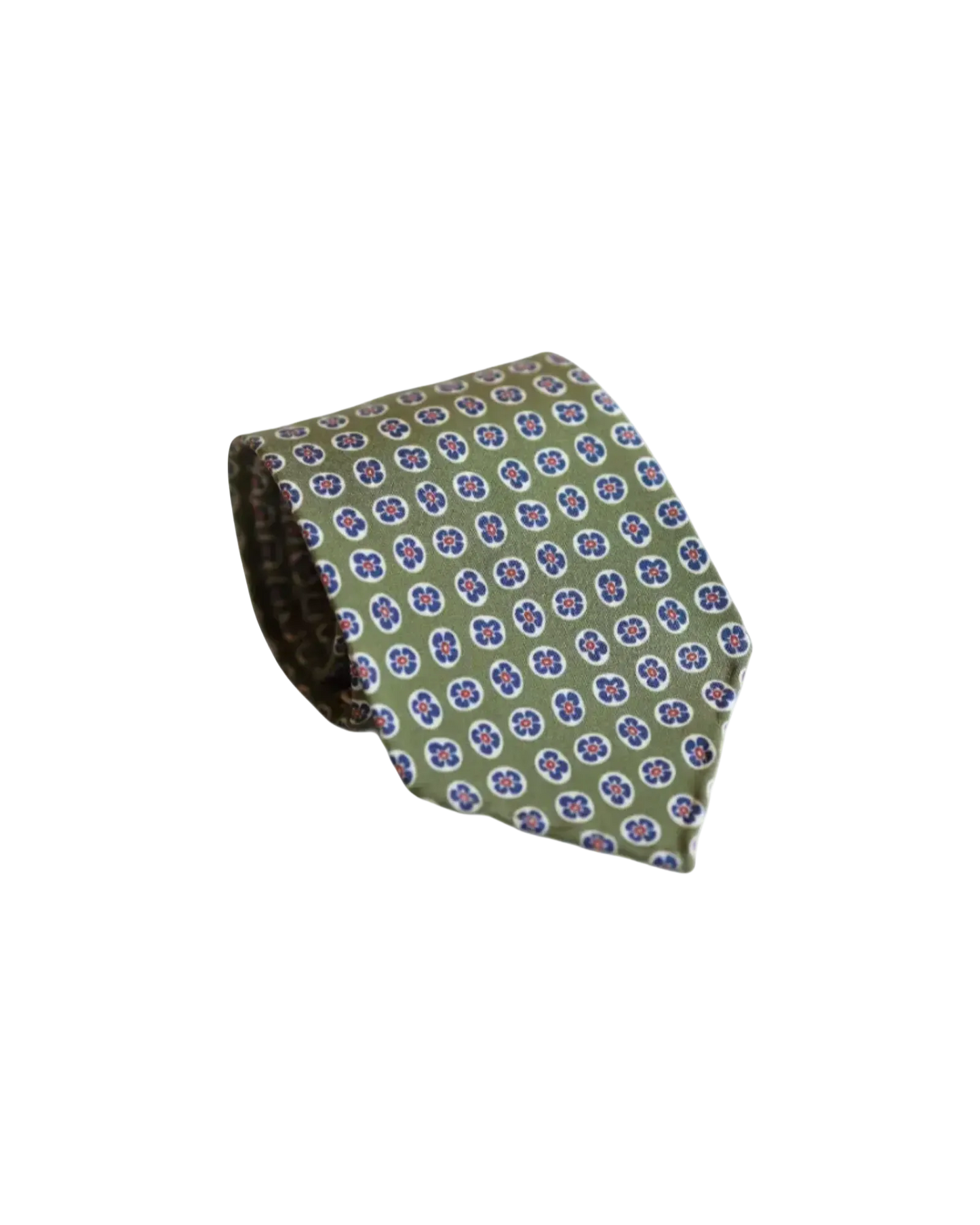 Green Floral Tie