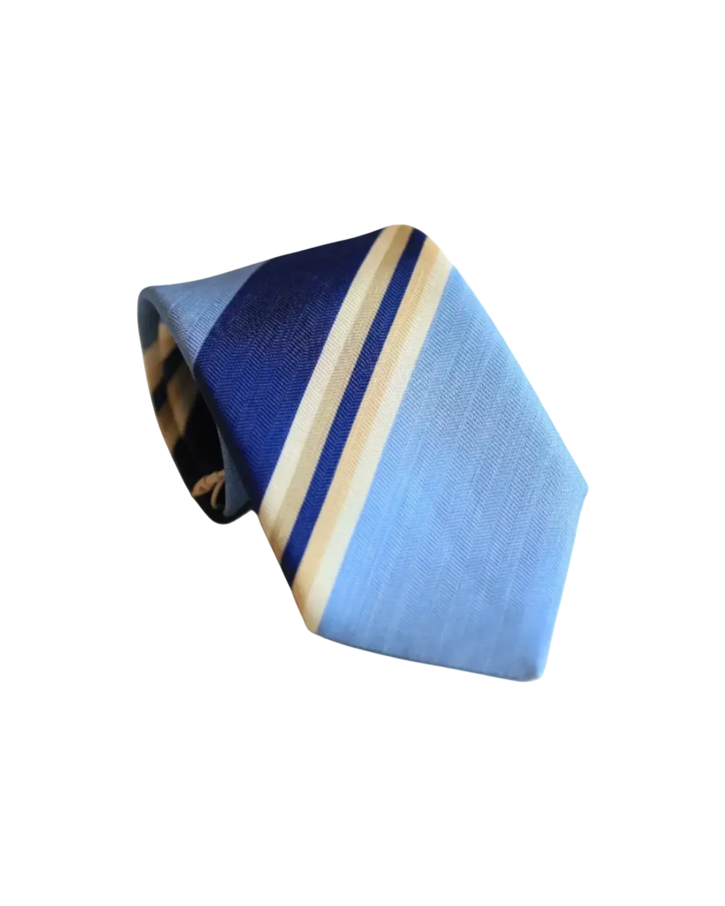 Light Blue Dark Blue Stripe Tie