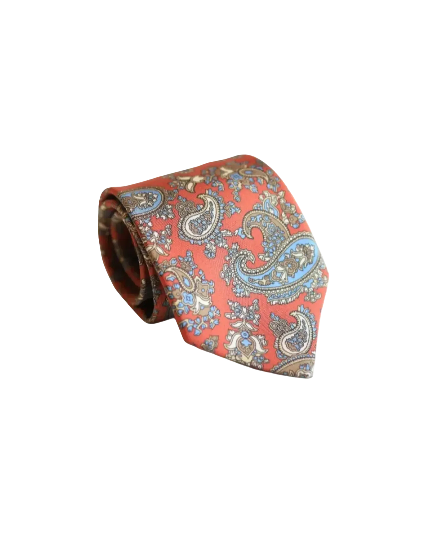 Orange Paisley Tie
