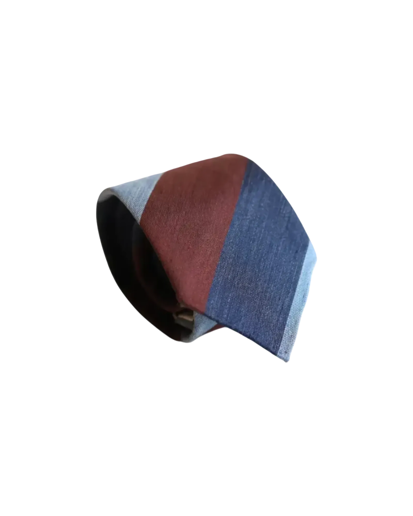 Burgundy and Blue Stipe Tie