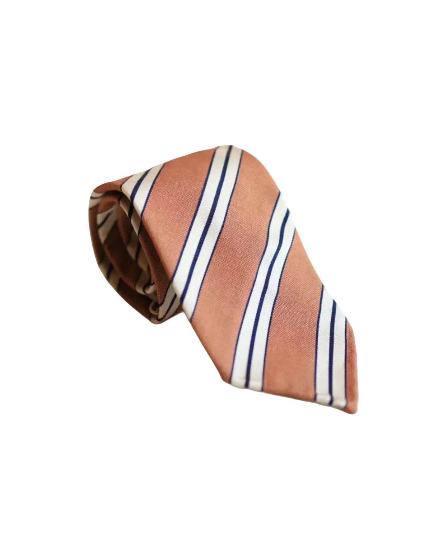 Stripe Peach Tie