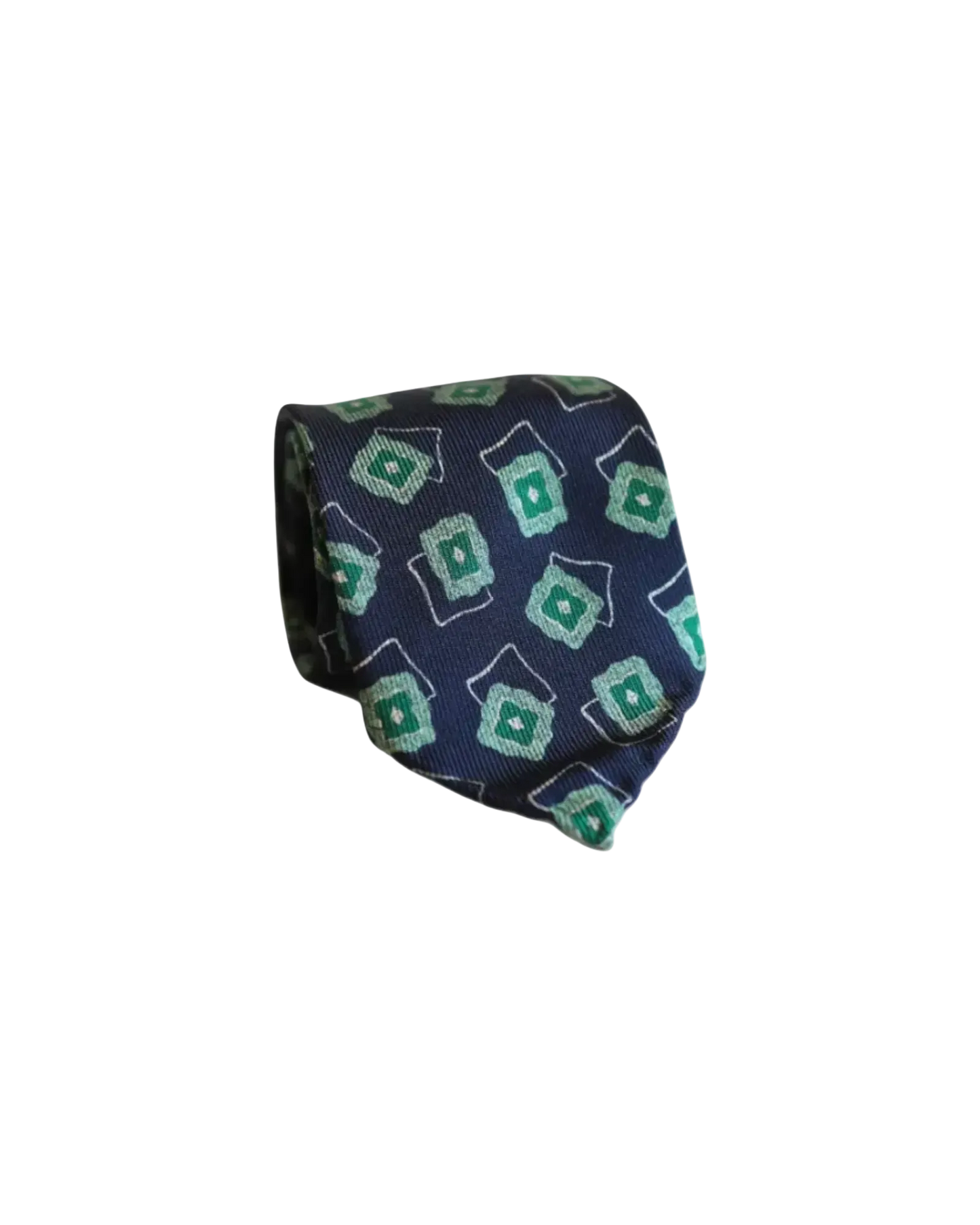 Green and Blue Square Tie