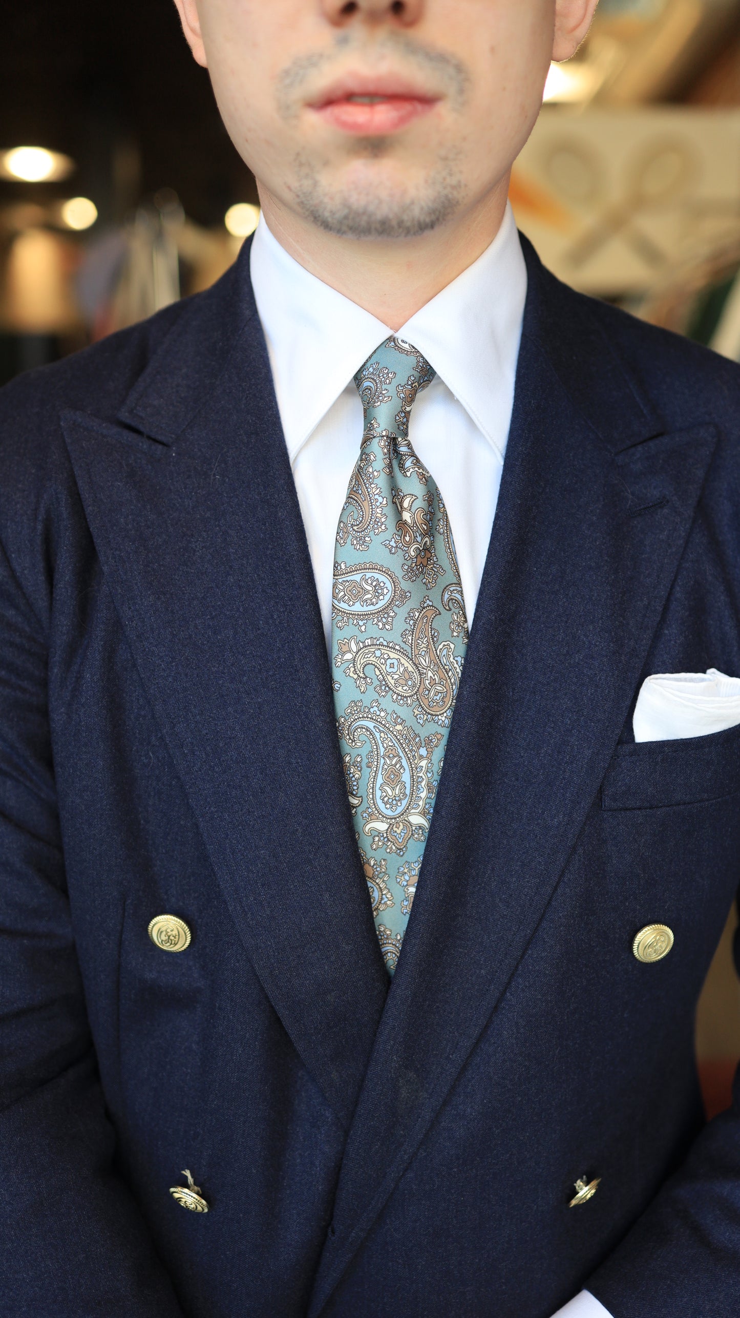 Green Paisley Tie