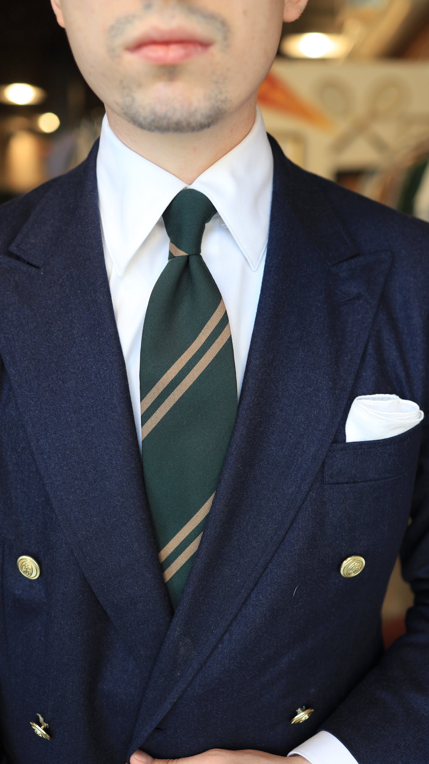 Green and Brown Stripe