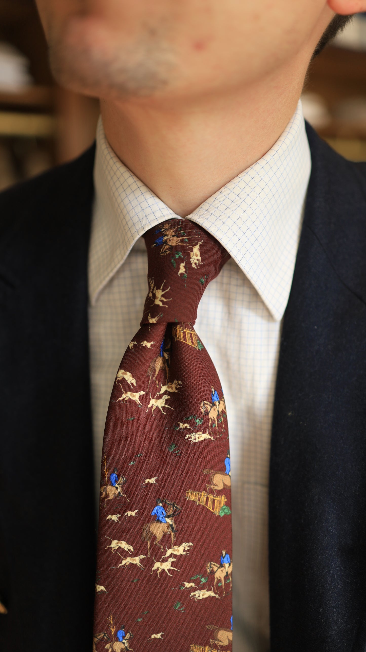 Burgundy Hunting Tie