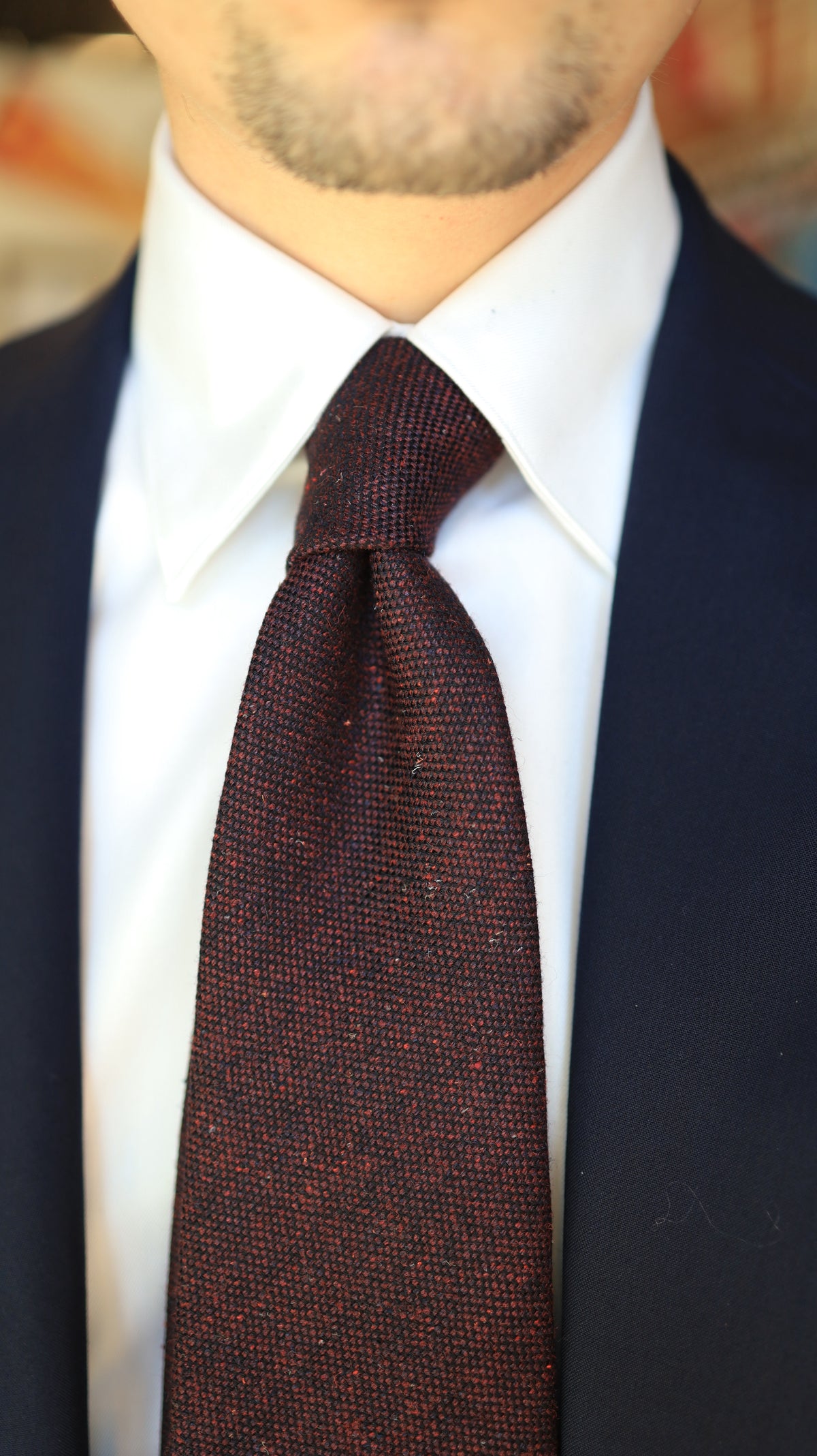 Wool and Silk Soild tie