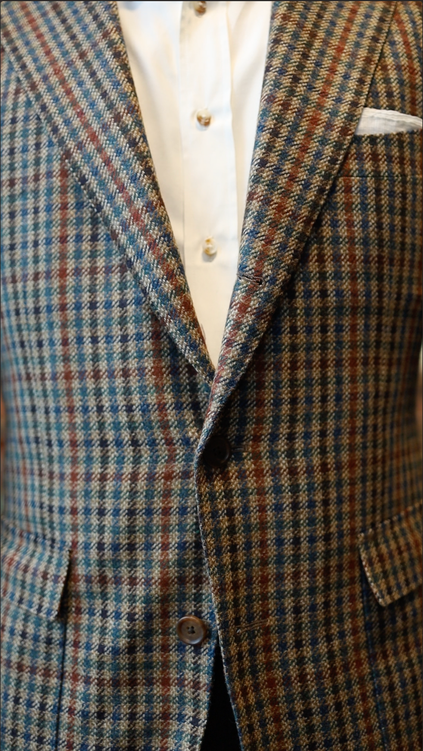 Ariston Red, Blue, Green, Brown Checked Sport Coat