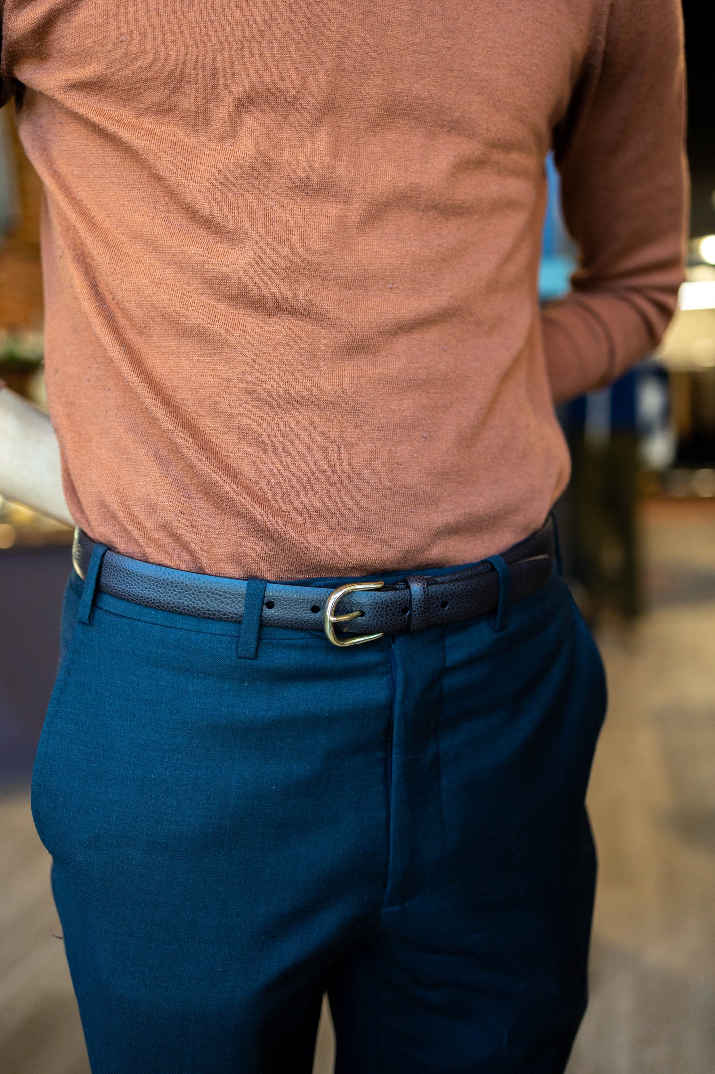 Slim Leather Italian Belts