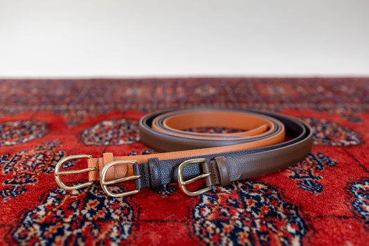 Slim Leather Italian Belts