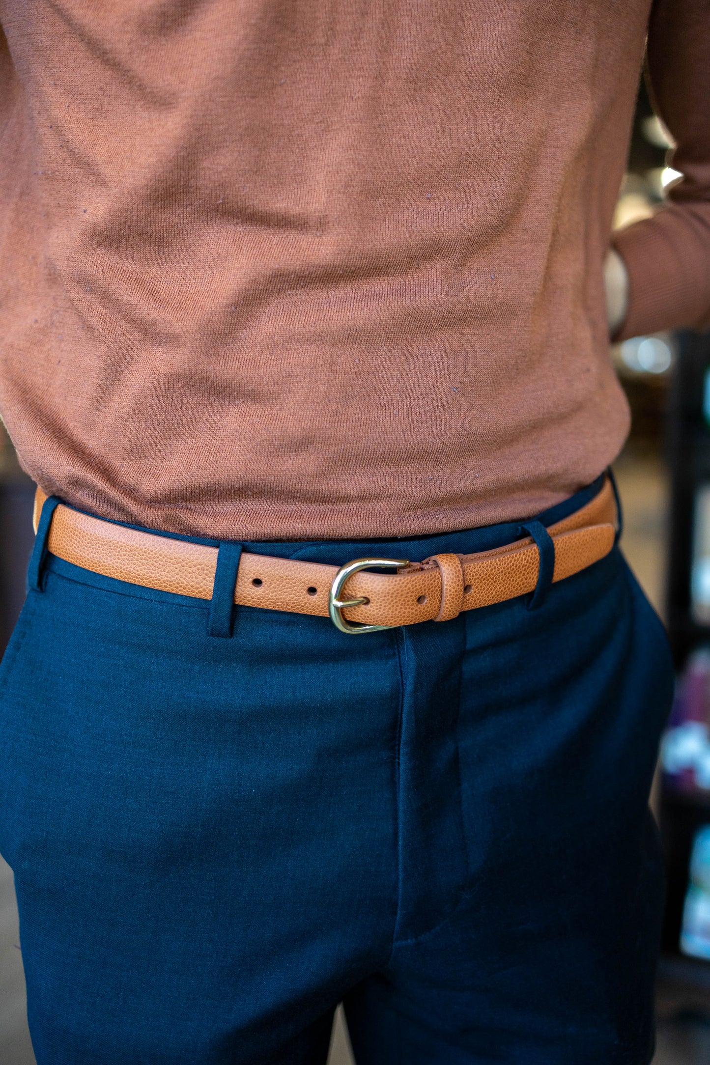 Slim Leather Italian Belts