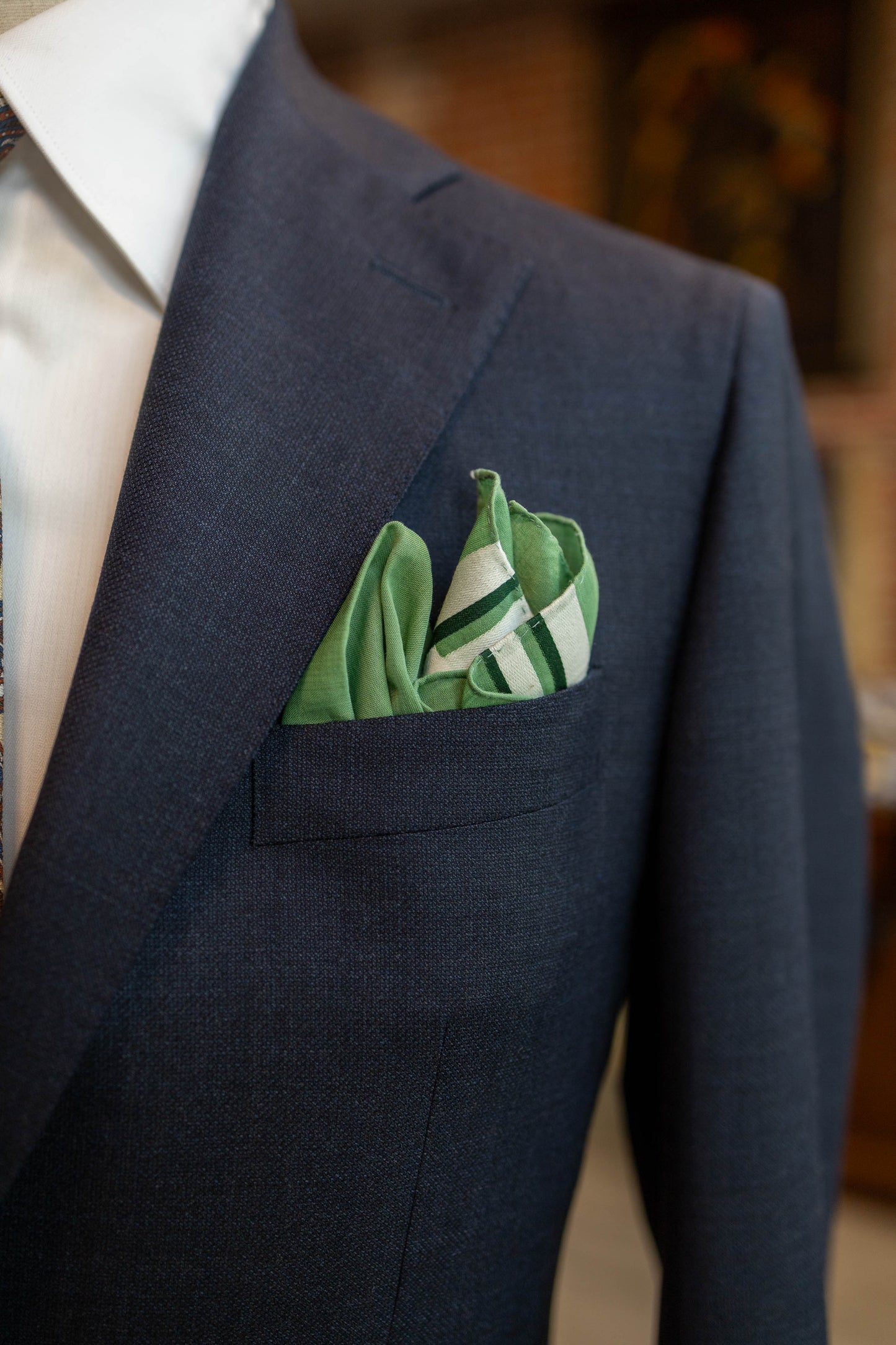 Green Pocket square