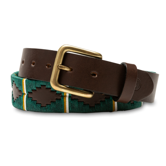 WOVEN LEATHER POLO BELT