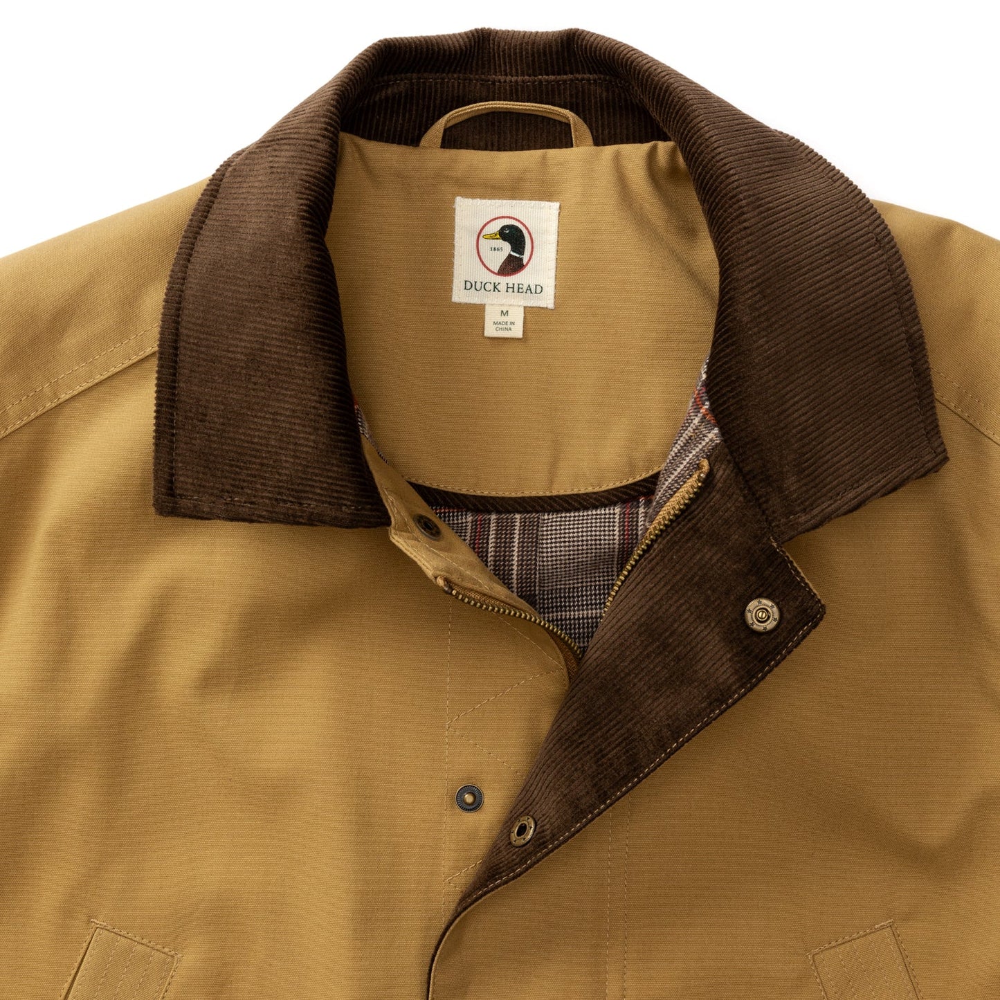 WAXED DUCK CANVAS JACKET — Dull Gold