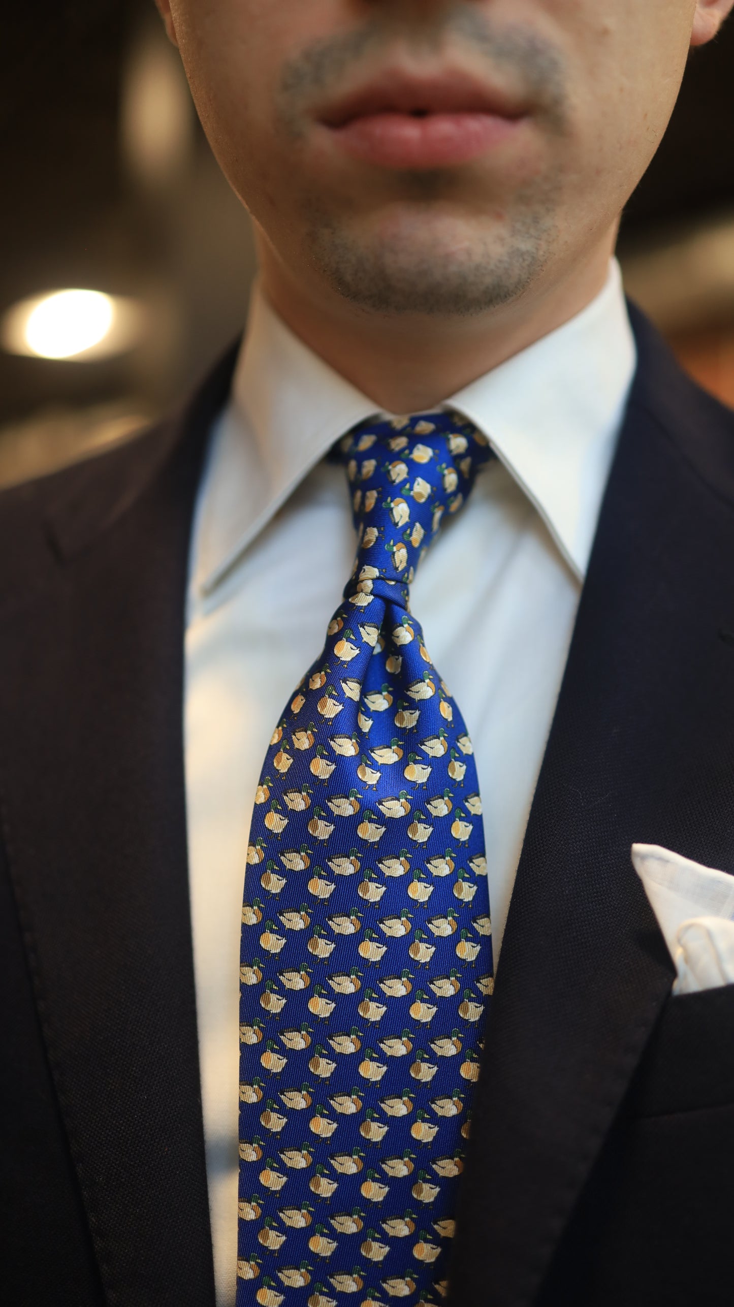 Duck Tie (Red & Navy)