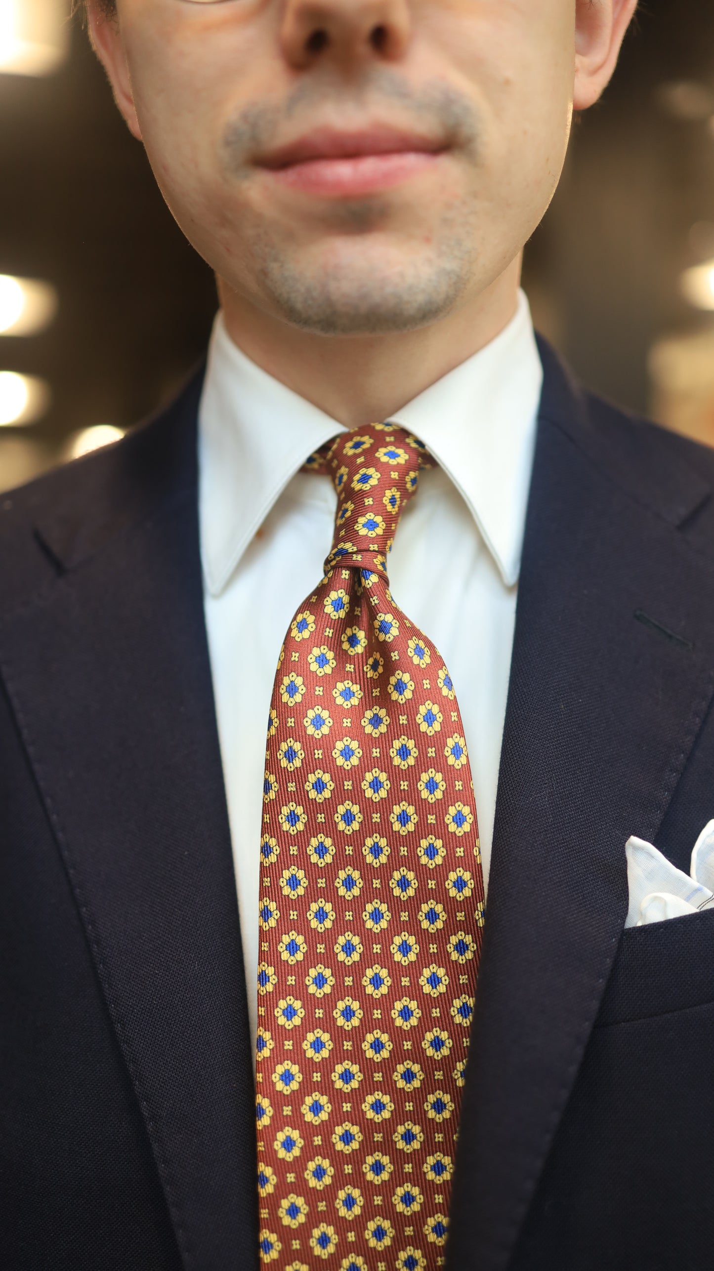 Red/Blue/Yellow Neat Tie