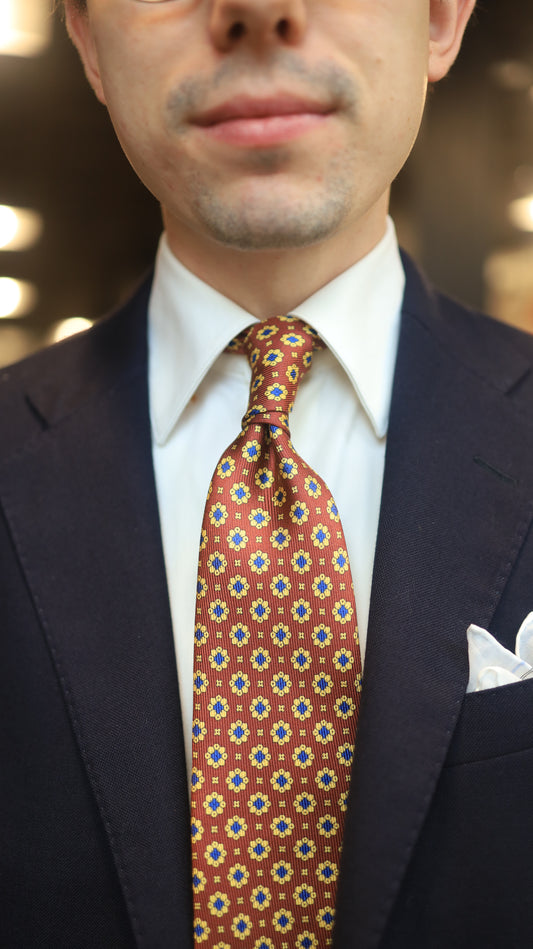 Red/Blue/Yellow Neat Tie