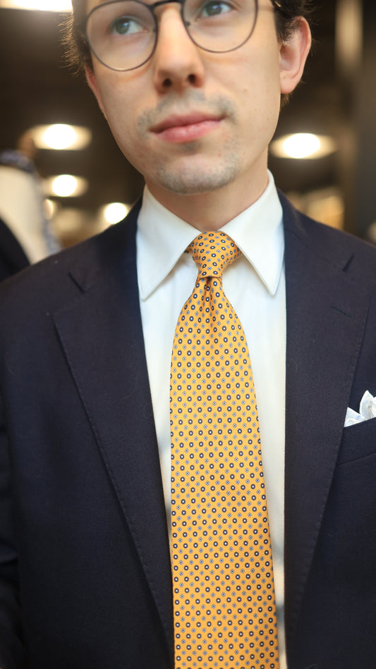 Yellow/ Blue Neat Tie