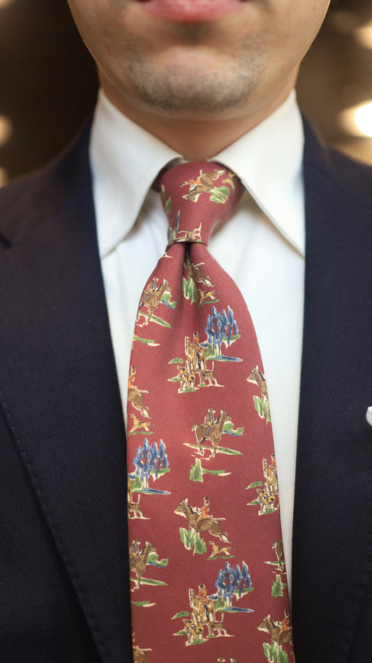 Merlot English Hunting Tie