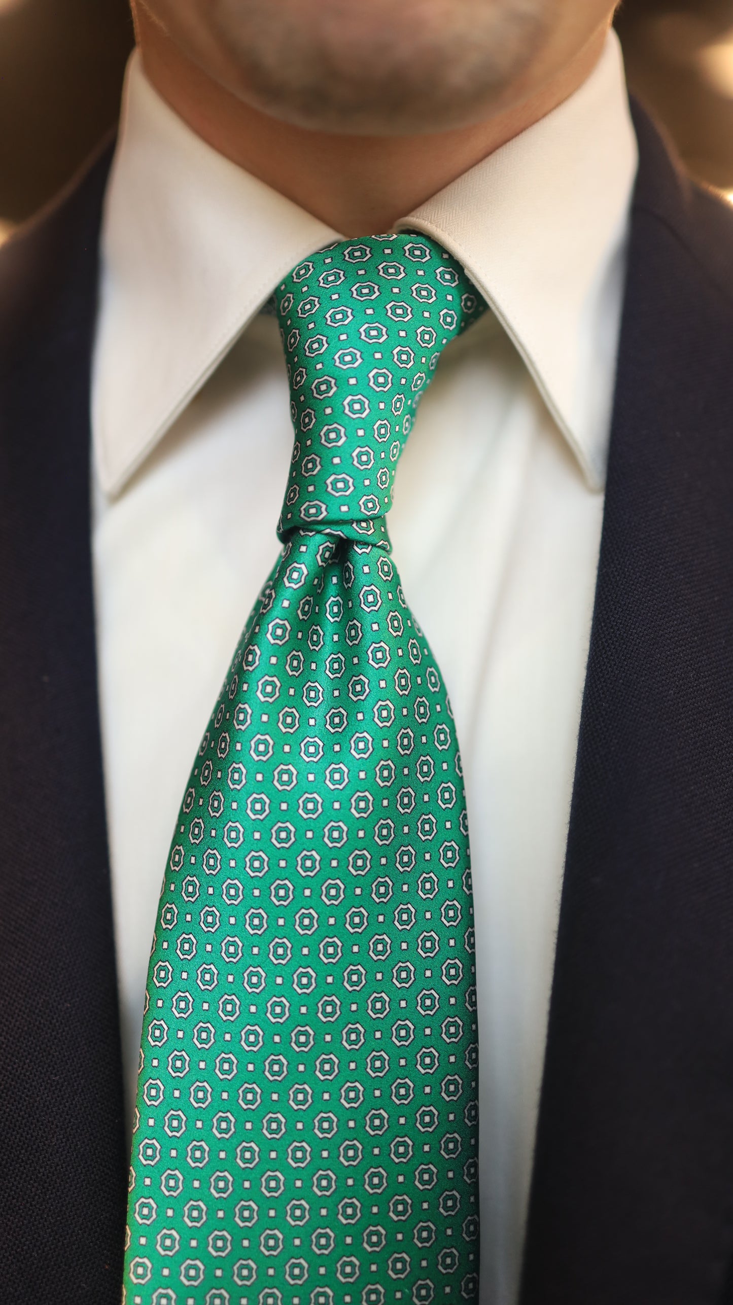 Green Neat Tie