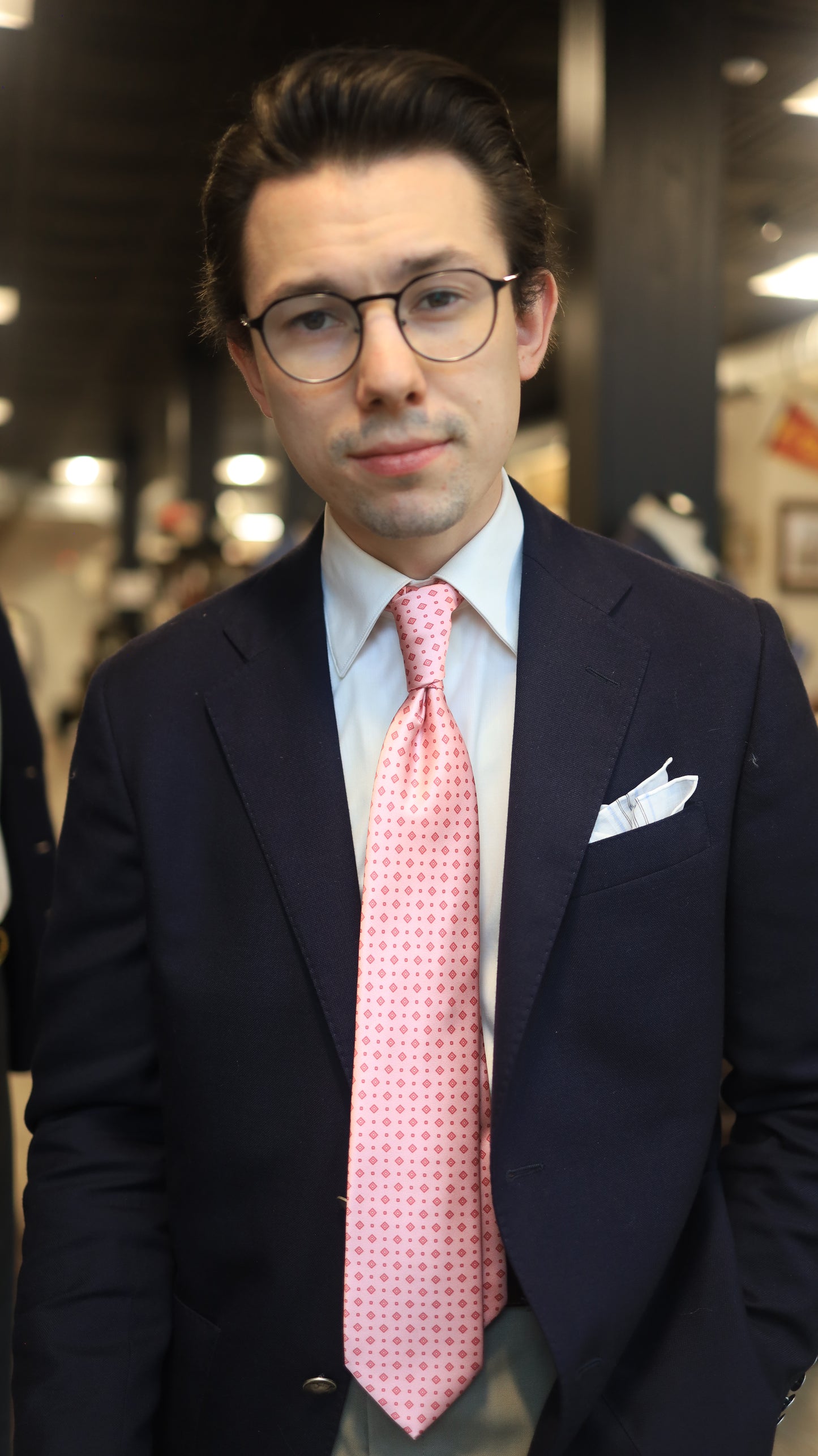 Pink Neat Tie