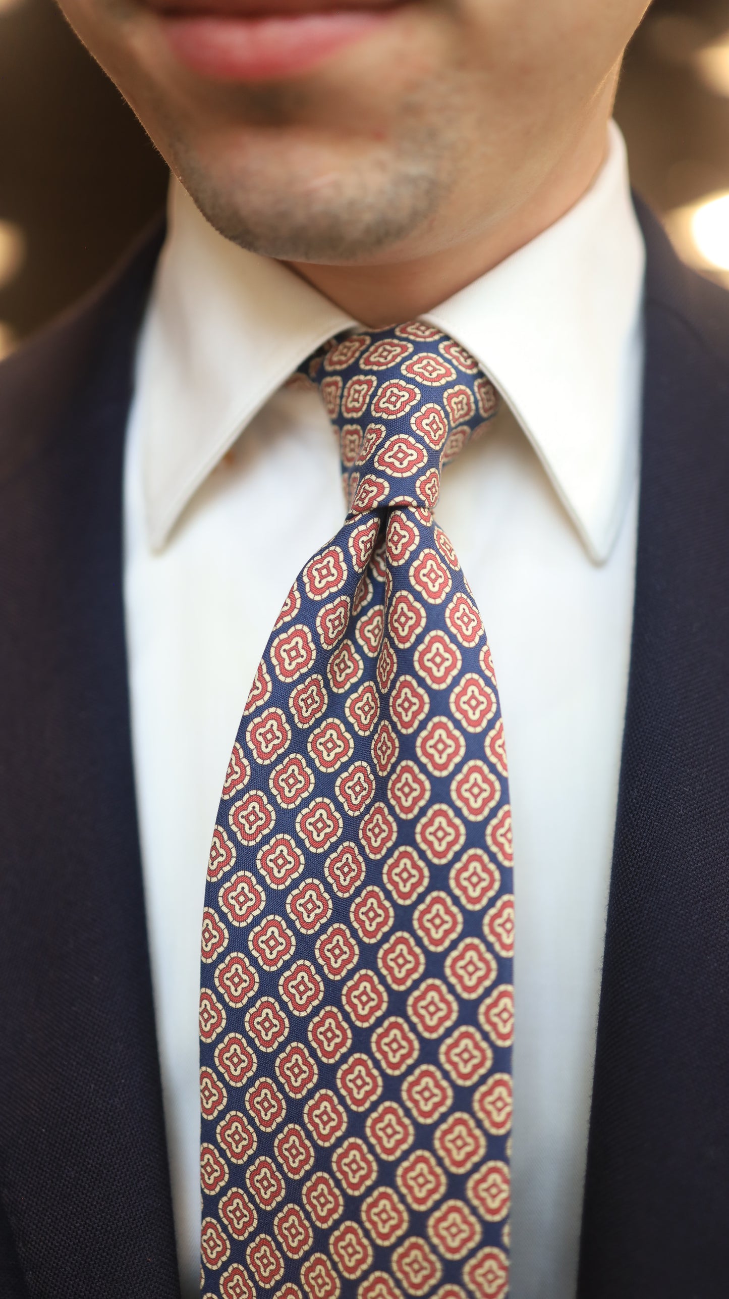 Blue/Red Neat Tie