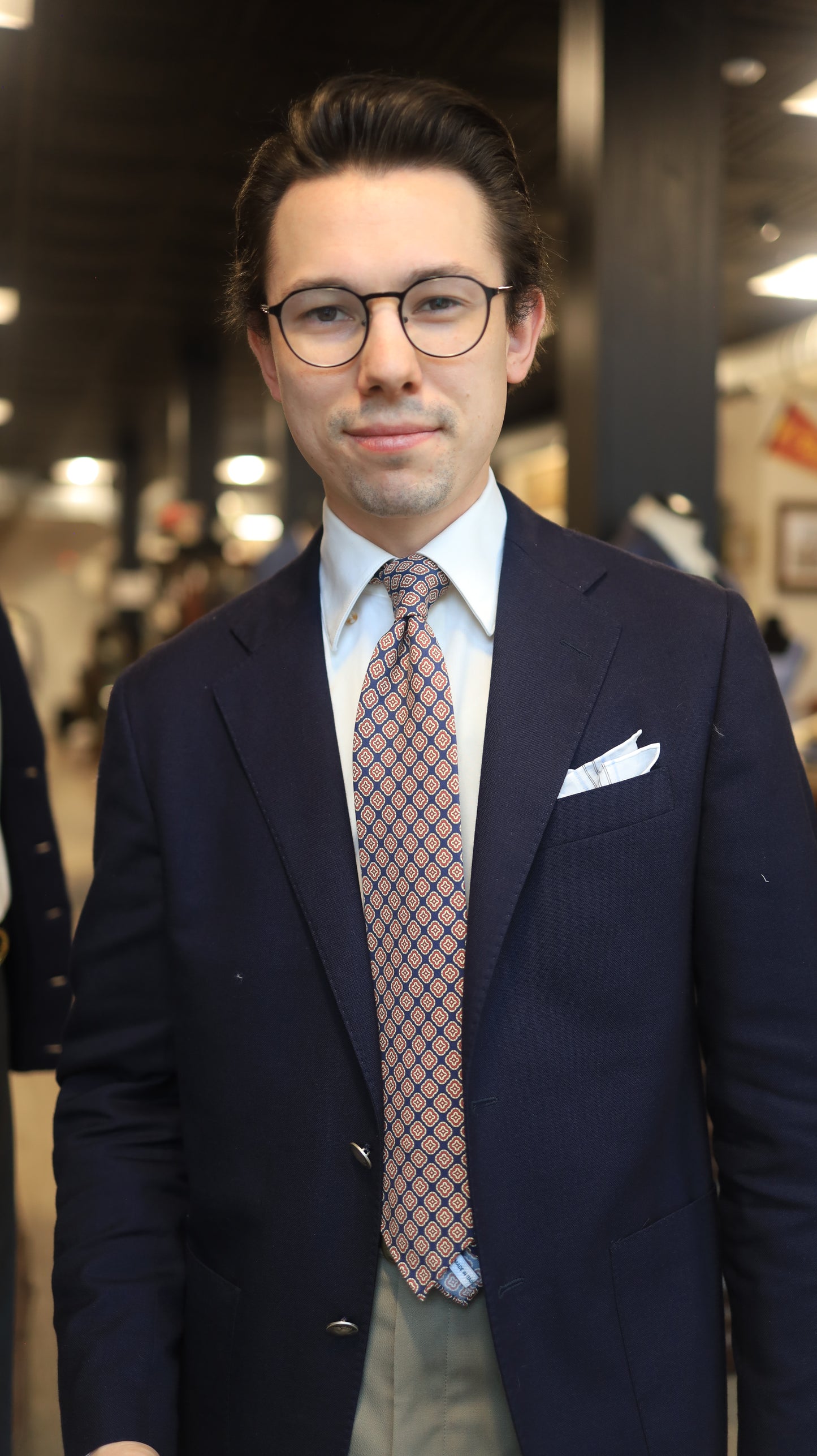 Blue/Red Neat Tie