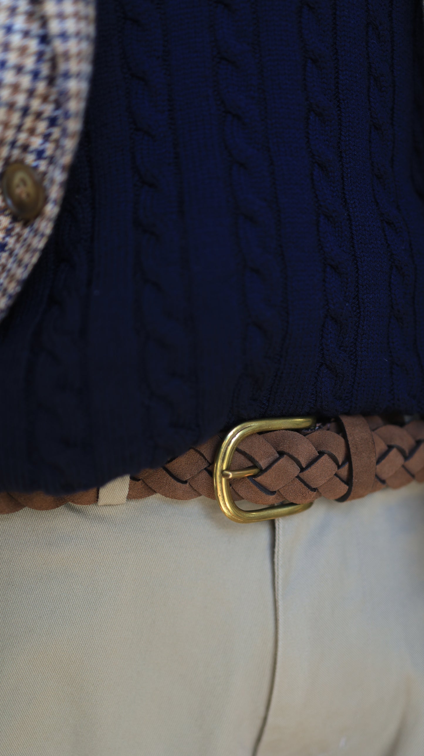 Suede Hand Woven Belt