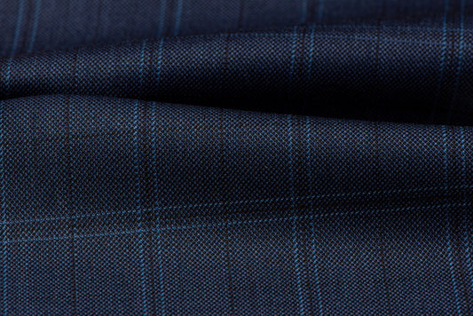 HUDDERSFIELD LIGHT NAVY W/ BLUE BLACK (suit price)