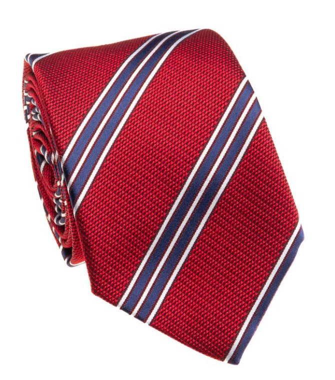 Red/Blue Repp Tie