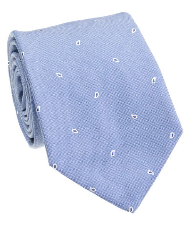 Lt Blue Neat Paisley Tie