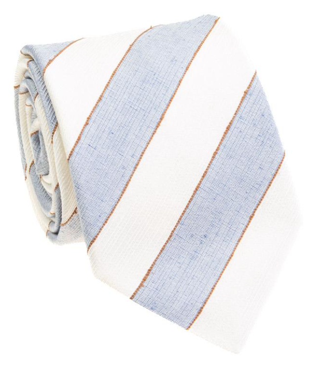 White/Blue Stripe