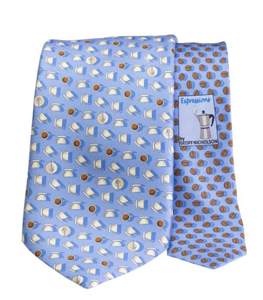 Espresso Cup Tie (Green&Blue)