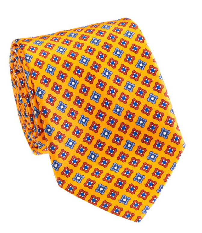 Orange/Blue Neat Tie