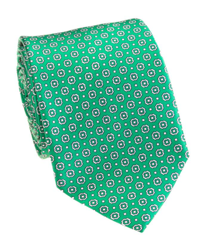 Green Neat Tie