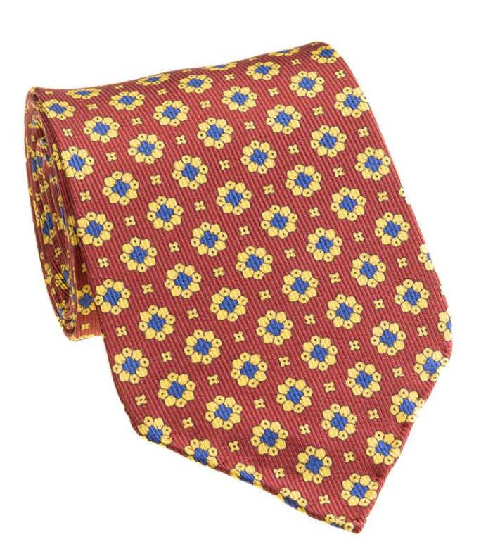 Red/Blue/Yellow Neat Tie