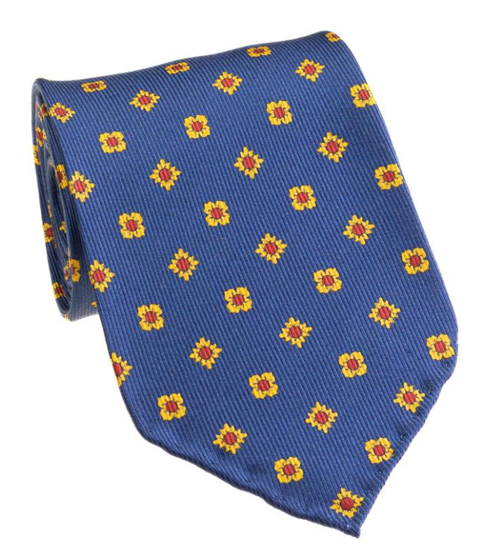 Blue/Yellow Neat Tie