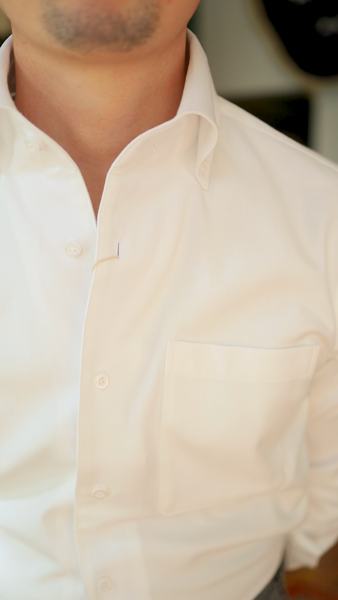 White Flannel button Down