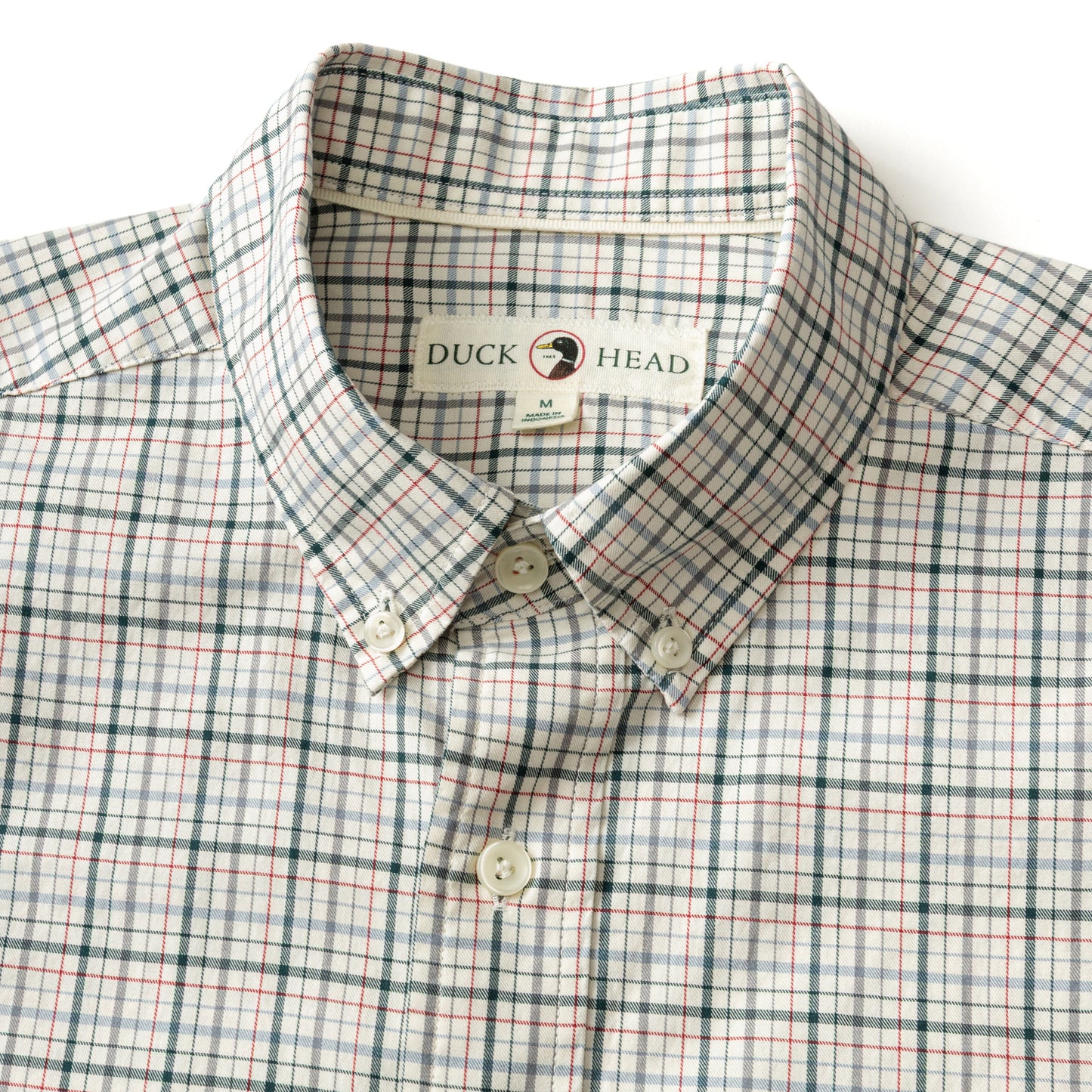 Cotton Twill Shirt Plaid Emerald Green