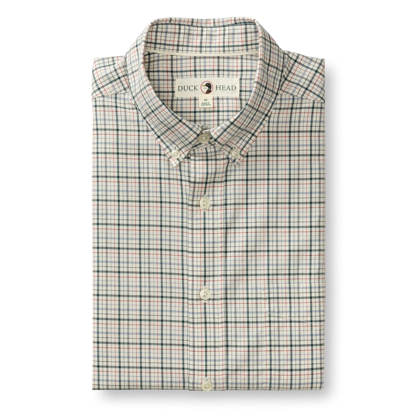 Cotton Twill Shirt Plaid Emerald Green