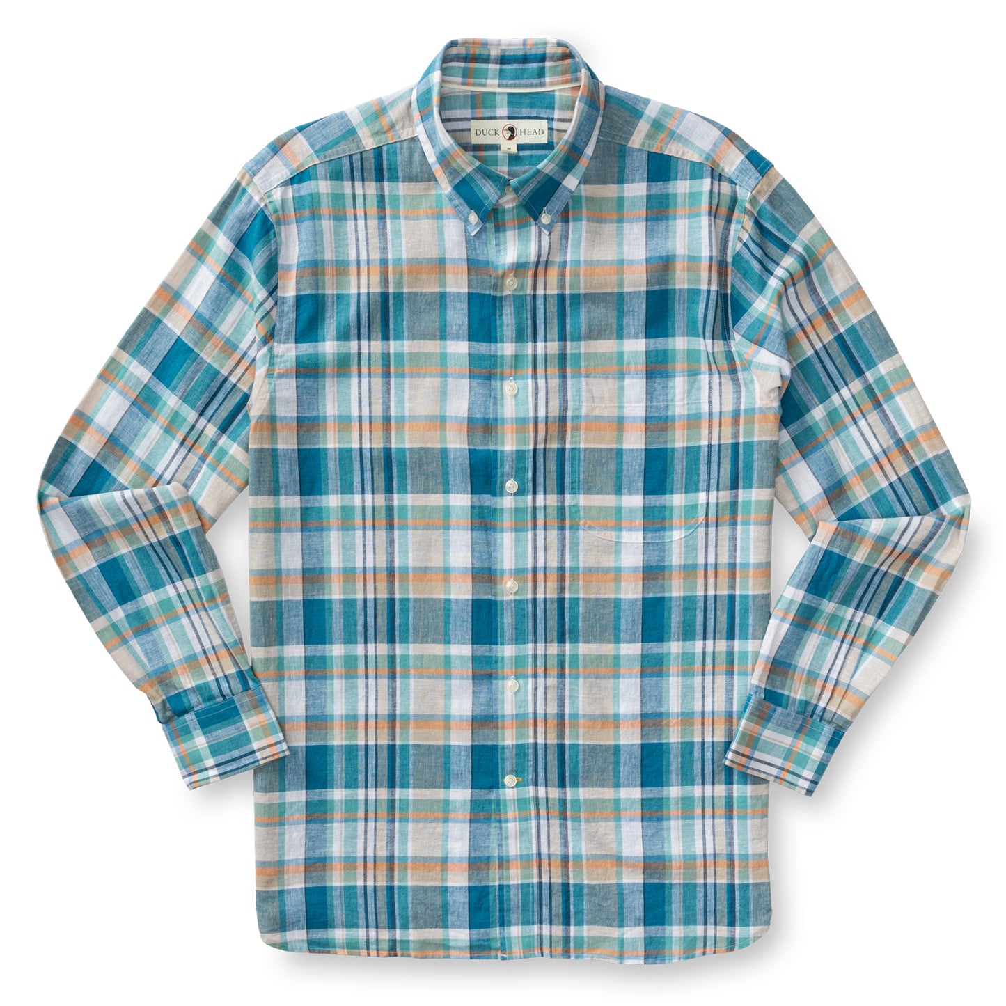 LINEN COTTON SPORT SHIRT - GREENFIELD PLAID