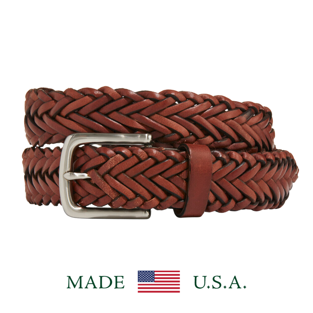 BRAIDED LEATHER BELT